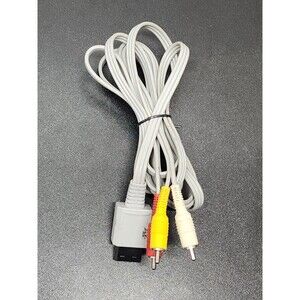 Official Nintendo Wii Composite Audio Video AV Cable RVL-009 OEM Genuine Used